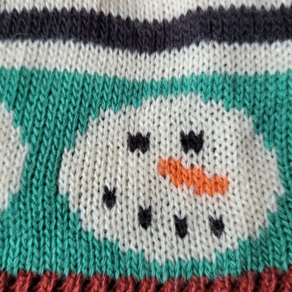 Brooks Run Merry Snowmen Knit Pom Pom Beanie Toque Hat Adult Unisex - Picture 9 of 14